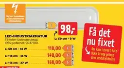 jem & fix LED-INDUSTRIARMATUR tilbud