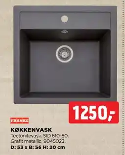 jem & fix KØKKENVASK, DKK 1250 tilbud