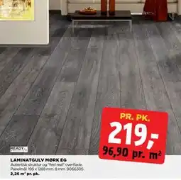 jem & fix LAMINATGULV MØRK EG, DKK 219 tilbud