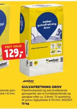 jem & fix GULVAFRETNING GROV, DKK 129 tilbud