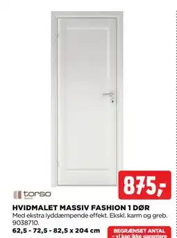 jem & fix HVIDMALET MASSIV FASHION 1 DØR, DKK 875 tilbud