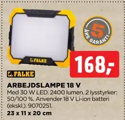 jem & fix ARBEJDSLAMPE 18 V, DKK 168 tilbud