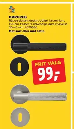 jem & fix DØRGREB, DKK 99 tilbud