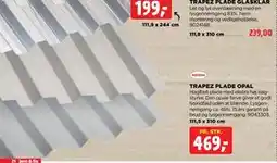 jem & fix TRAPEZ PLADE OPAL, DKK 469 tilbud