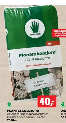 jem & fix PLANTESKOLEJORD, DKK 40 tilbud