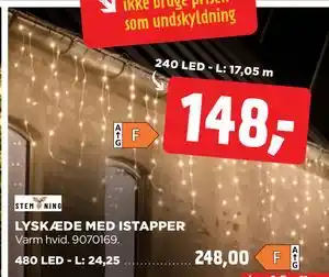 LYSKÆDE MED ISTAPPER