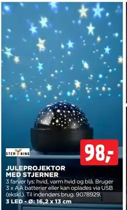 jem & fix JULEPROJEKTOR MED STJERNER, DKK 98 tilbud