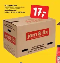 jem & fix FLYTTEKASSE, DKK 17 tilbud