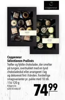 Citti Coppeneur Sélectionen Pralinés, DKK 74.99 tilbud