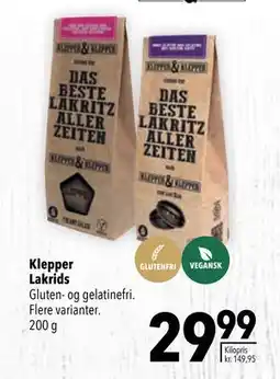 Citti Klepper Lakrids, DKK 29.99 tilbud