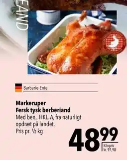 Citti Markeruper Fersk tysk berberiand, DKK 48.99 tilbud