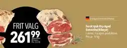 Citti Fersk tysk Dry Aged Entrecôte(Ribeye), DKK 261.99 tilbud