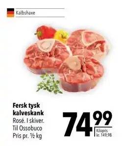 Citti Fersk tysk kalveskank, DKK 74.99 tilbud