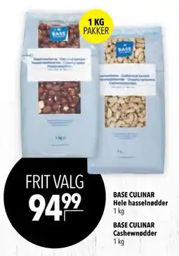 Citti BASE CULINAR Cashewnødder, DKK 94.99 tilbud
