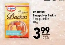 Citti Dr. Oetker Bagepulver Backin, DKK 3.99 tilbud