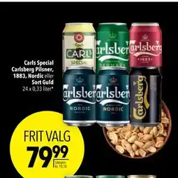 Citti Carls Special Carlsberg Pilsner, 1883, Nordic eller Sort Guld, DKK 79.99 tilbud