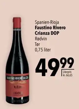 Citti Faustino Rivero Crianza DOP, DKK 49.99 tilbud