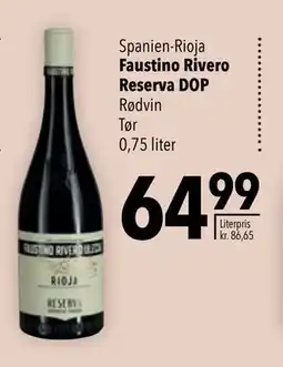 Citti Faustino Rivero Reserva DOP, DKK 64.99 tilbud