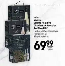 Citti Verosso Salento Primitivo Chardonnay, Rosé eller Red Blend IGP, DKK 69.99 tilbud