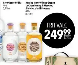 Citti Nonino Monovitigno Grappa Lo Chardonnay, il Moscato, il Merlot eller il Prosecco, DKK 249.99 tilbud
