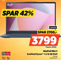 Power Lenovo IdeaPad Slim 3 82XMOOVNMX tilbud