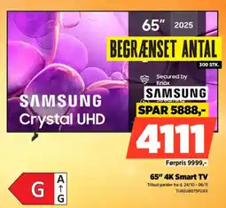 Power SAMSUNG 65" 4K Smart TV TU65U8075FUXX tilbud