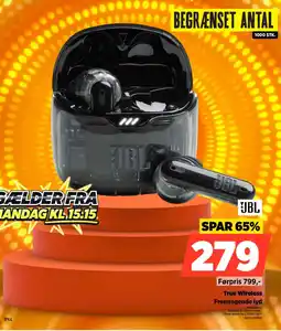 Power JBL True Wireless Fremragende lyd JBLTFLEXGBLK tilbud