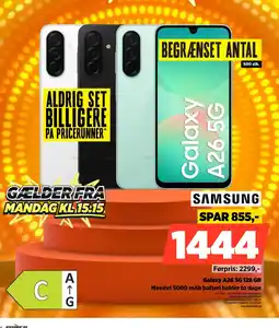 Power SAMSUNG Galaxy A26 5G 128 GB SMA266BZKBEUB tilbud