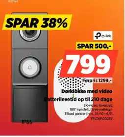 Power Dørklokke med video TPLTAPOD235 tilbud