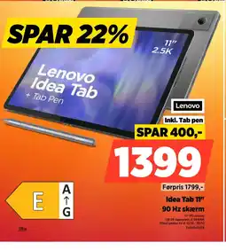 Power Lenovo Idea Tab 11" ZAFRO405SE tilbud