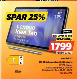 Power Lenovo Idea Tab 11" ZAFRO006SE tilbud
