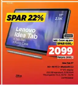 Power Lenovo Idea Tab 11" ZAFM0168SE tilbud