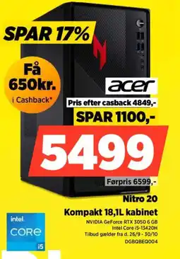 Power ACER Nitro 20 DGBQBEQ004 tilbud