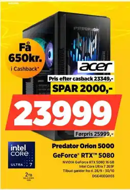 Power ACER Predator Orion 5000 DGE4EEQ003 tilbud