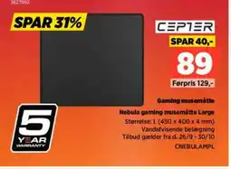 Power SPAR 31% CEPTER Gaming musemåtte tilbud