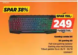 Power Gaming combo kit DGRAKIT tilbud