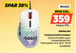 Power GLORIOUS Gaming mus GLOMSIMW tilbud