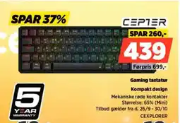 Power CEPTER Gaming tastatur CEXPLORER tilbud