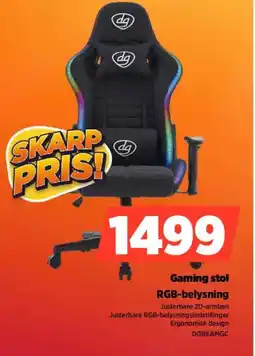 Power Gaming stol RGB-belysning DGBEAMGC tilbud
