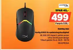 Power Gaming mus HXA2PB3AA tilbud