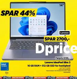 Power Lenovo IdeaPad Slim 3 83K000BHMX tilbud