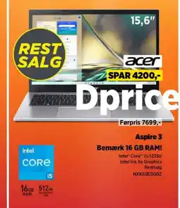 Power ACER Aspire 3 NXK6SEDOOZ tilbud