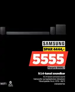 Power SAMSUNG 9.1.4-kanal soundbar HWQ935FXE tilbud