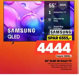 Power SAMSUNG 55" QLED 4K Smart TV TQ55Q6FAAUXXC tilbud