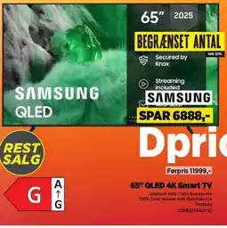 Power SAMSUNG 65" QLED 4K Smart TV TQ65Q7F4BUXXC tilbud