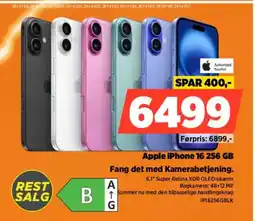 Power Apple iPhone 16 256 GB IP16256GBLK tilbud