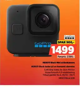 Power GoPro HERO11 Black Mini actionkamera tilbud