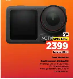 Power Osmo Action 5 Pro DJIOSMASPSTAC tilbud