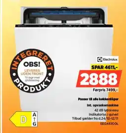 Power Electrolux Int. opvaskemaskine EEG48300L tilbud