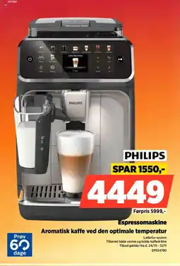 Power PHILIPS Espressomaskine EPS54790 tilbud